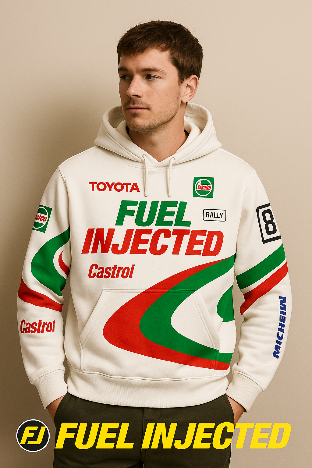FUEL INJECTED – TOYOTA × CASTROL Livery Hoodie